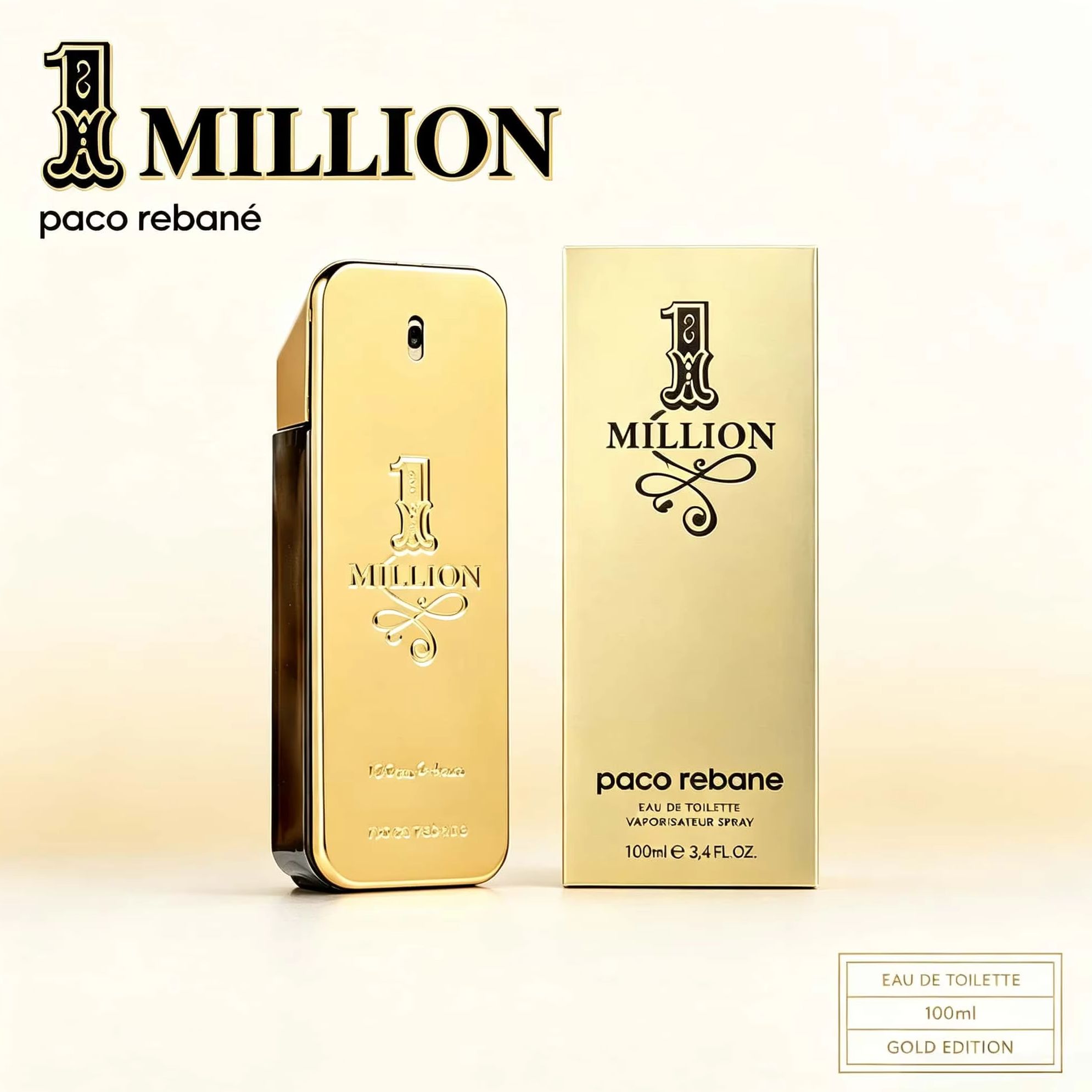 Perfume Fragrance Logo - Paco Rabanne 1 Million Eau de