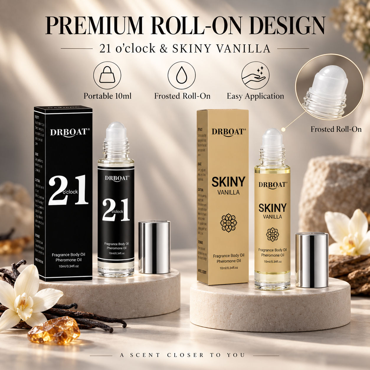 Perfume Fragrance Long Lasting - Men Roll On Perfume Oil, Caramel