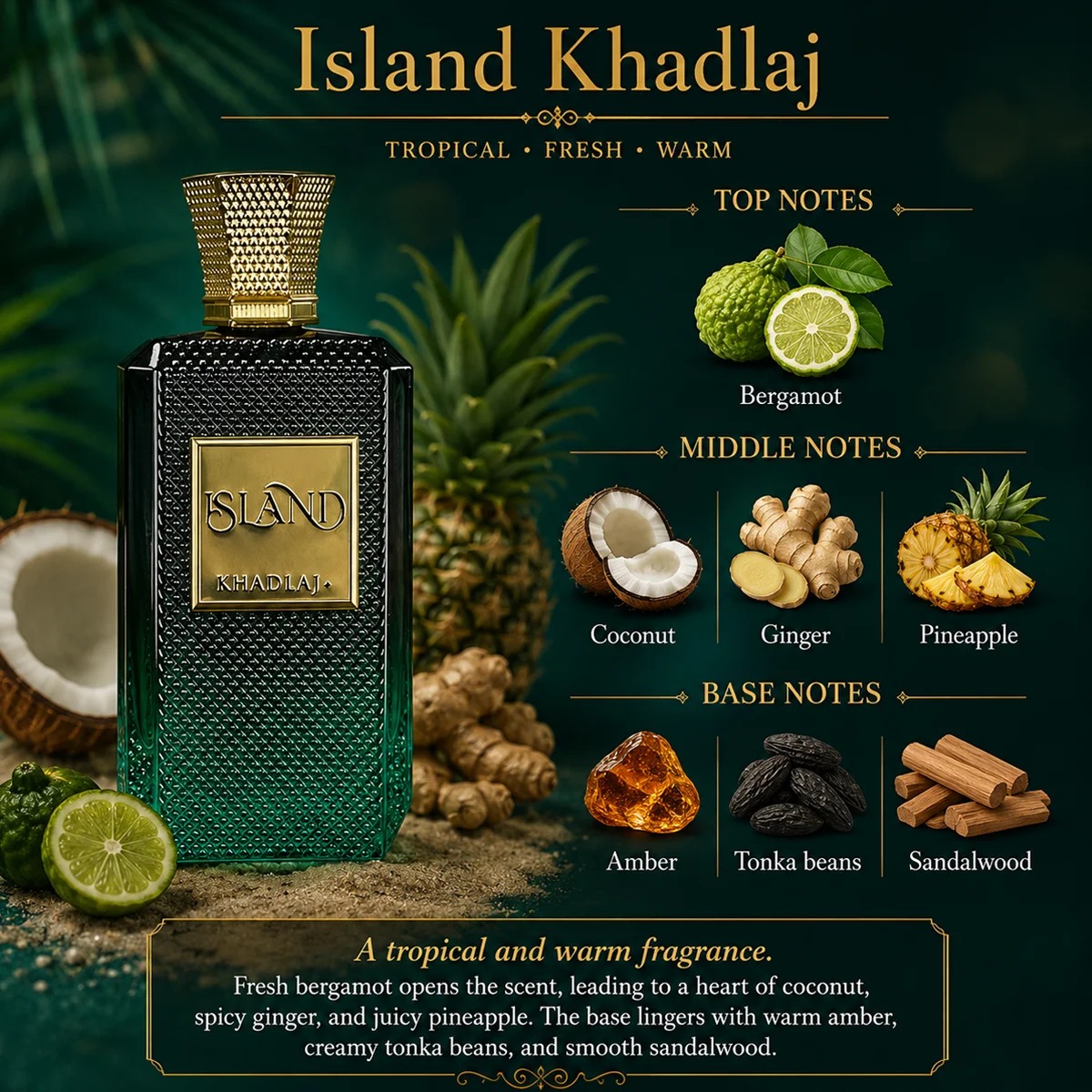 Khadlaj Island Mens Women's ED - Perfume Xeryus recension och pris