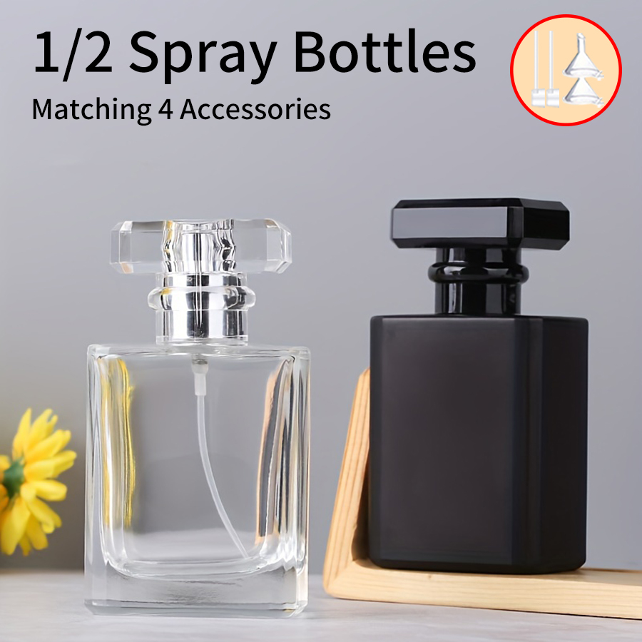 1/2pcs+4 Accessories 50ml Glas - Perfume Fragrance Dispenser recension och pris