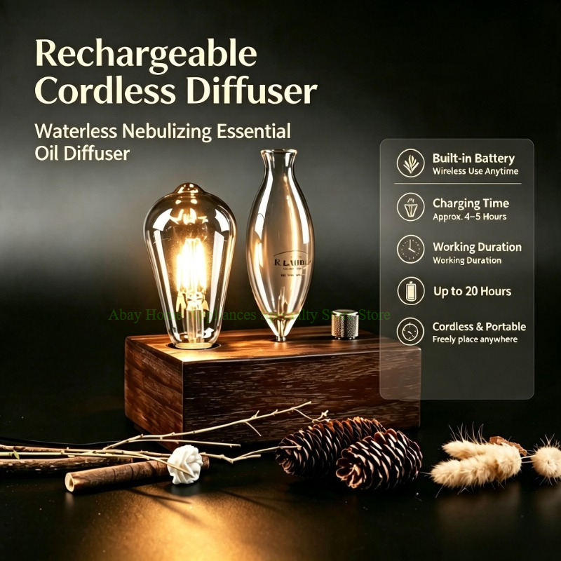 Rechargeable Waterless Nebuliz - Perfume Fragrance Essence recension och pris