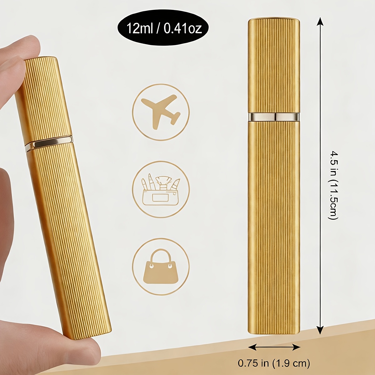 2-Piece Set, 12ml Refillable P - Perfume Fragrance Dispenser recension och pris