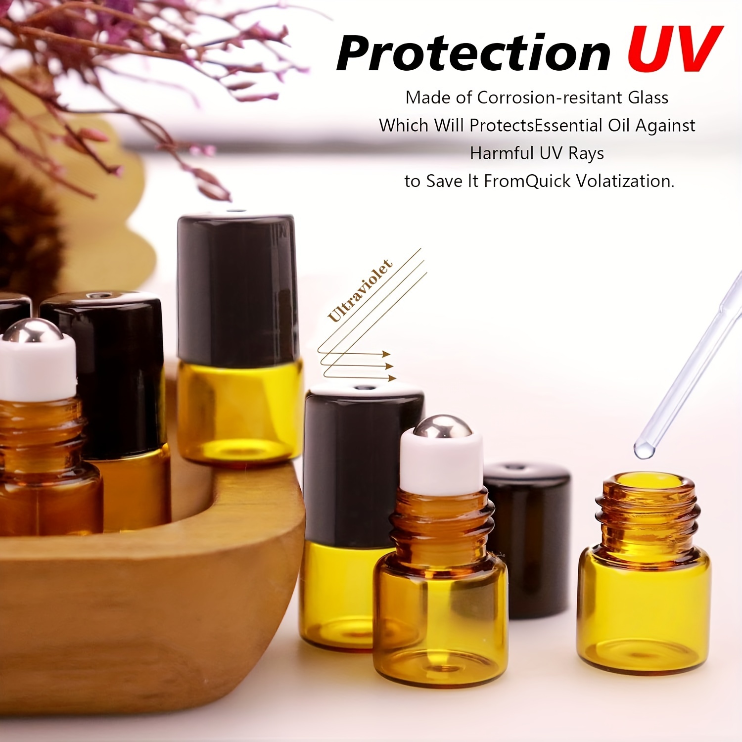 60-Piece Set, 2/3/5/10ml Amber - Perfume Fragrance Dispenser recension och pris